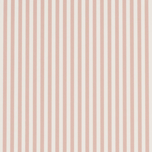 Schumacher Emma Stripe Narrow Rose Wallpaper