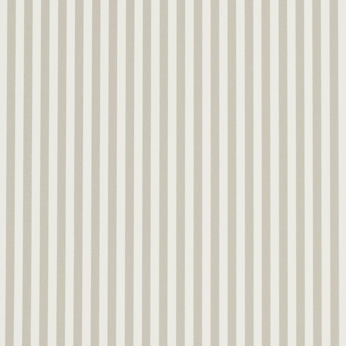 Schumacher Emma Stripe Narrow Stone Wallpaper