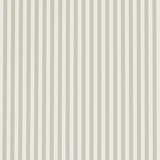 Schumacher Emma Stripe Narrow Stone Wallpaper