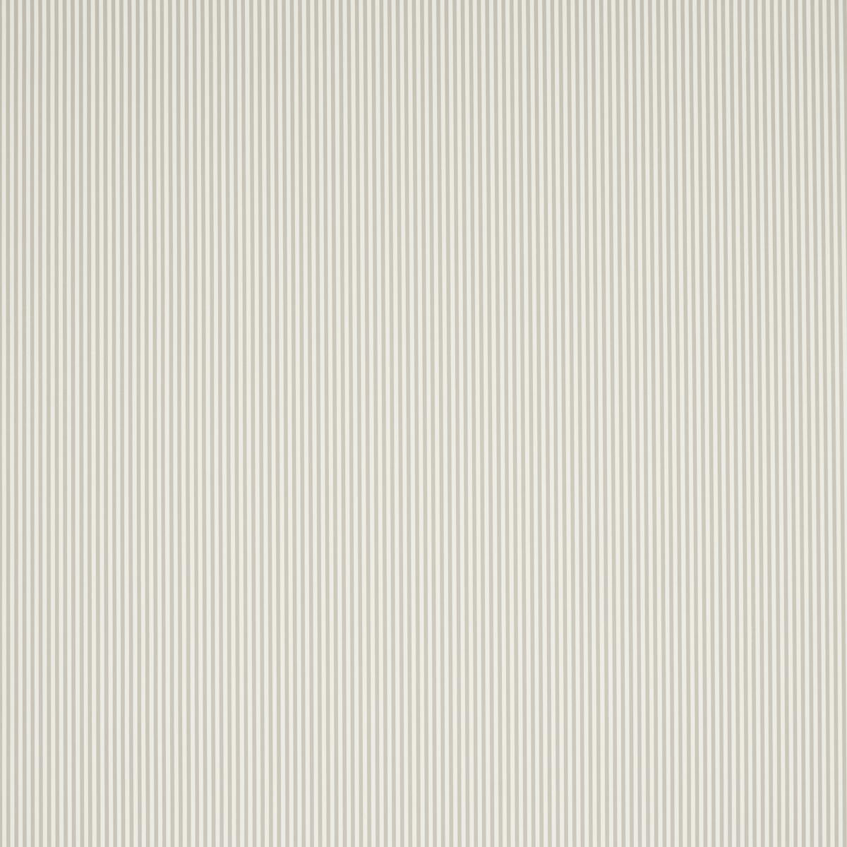 Schumacher Emma Stripe Narrow Stone Wallpaper