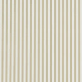 Schumacher Emma Stripe Narrow Neutral Wallpaper