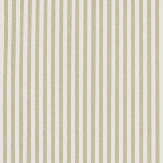 Schumacher Emma Stripe Narrow Neutral Wallpaper