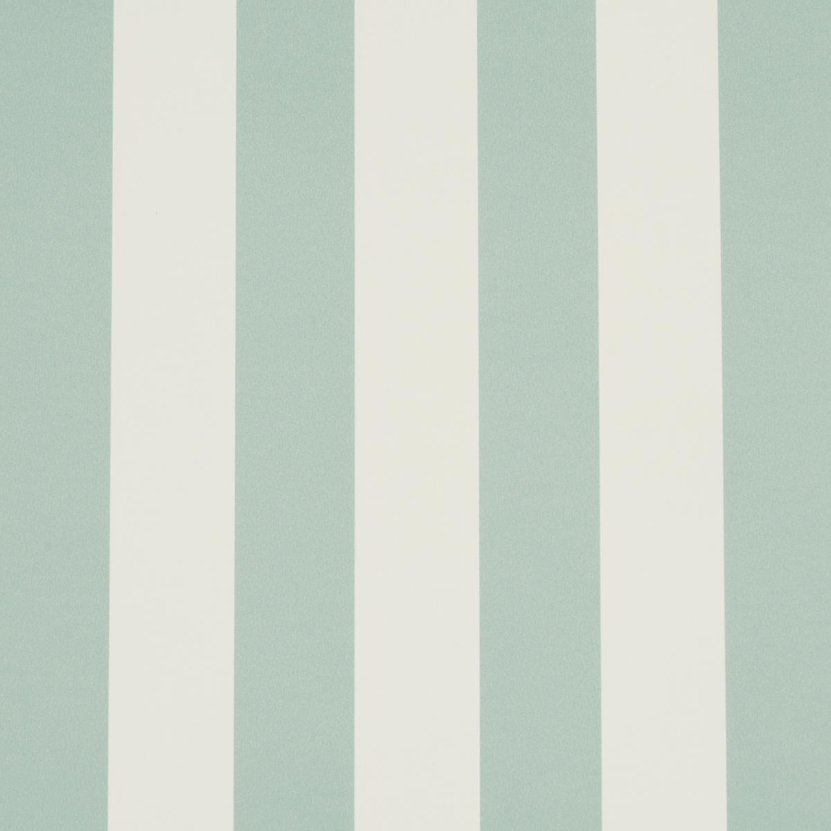 Schumacher Emma Stripe Seaglass Wallpaper