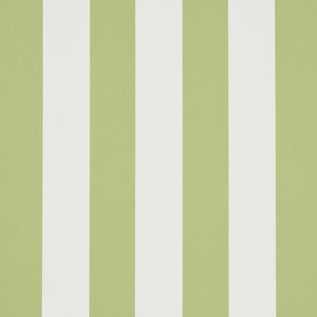 Schumacher Emma Stripe Leaf Wallpaper