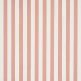 Schumacher Emma Stripe Coral Wallpaper