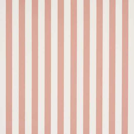 Schumacher Emma Stripe Coral Wallpaper