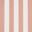 Schumacher Emma Stripe Coral Wallpaper