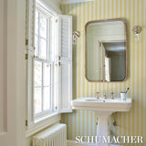 Schumacher Emma Stripe Yellow Wallpaper