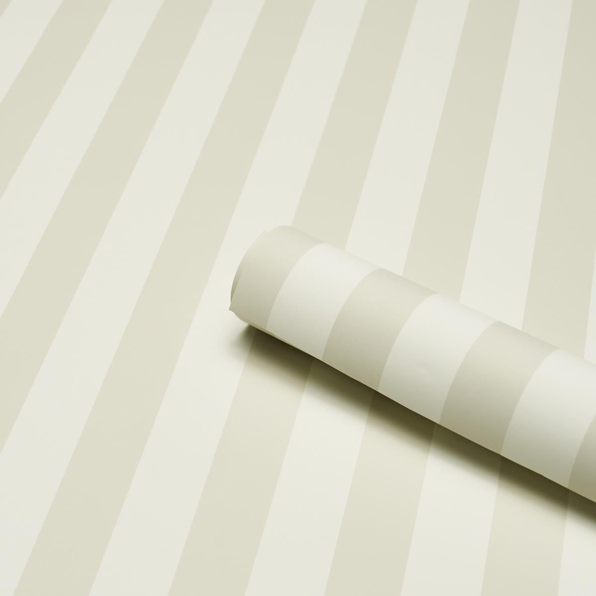 Schumacher Emma Stripe Birch Wallpaper