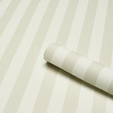 Schumacher Emma Stripe Birch Wallpaper