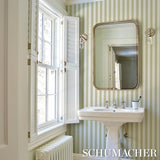 Schumacher Emma Stripe Neutral Wallpaper