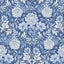 Borastapeter Dahlia Garden Blue And White Wallpaper