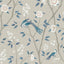 Borastapeter Paradise Birds Turquoise Shimmer Wallpaper