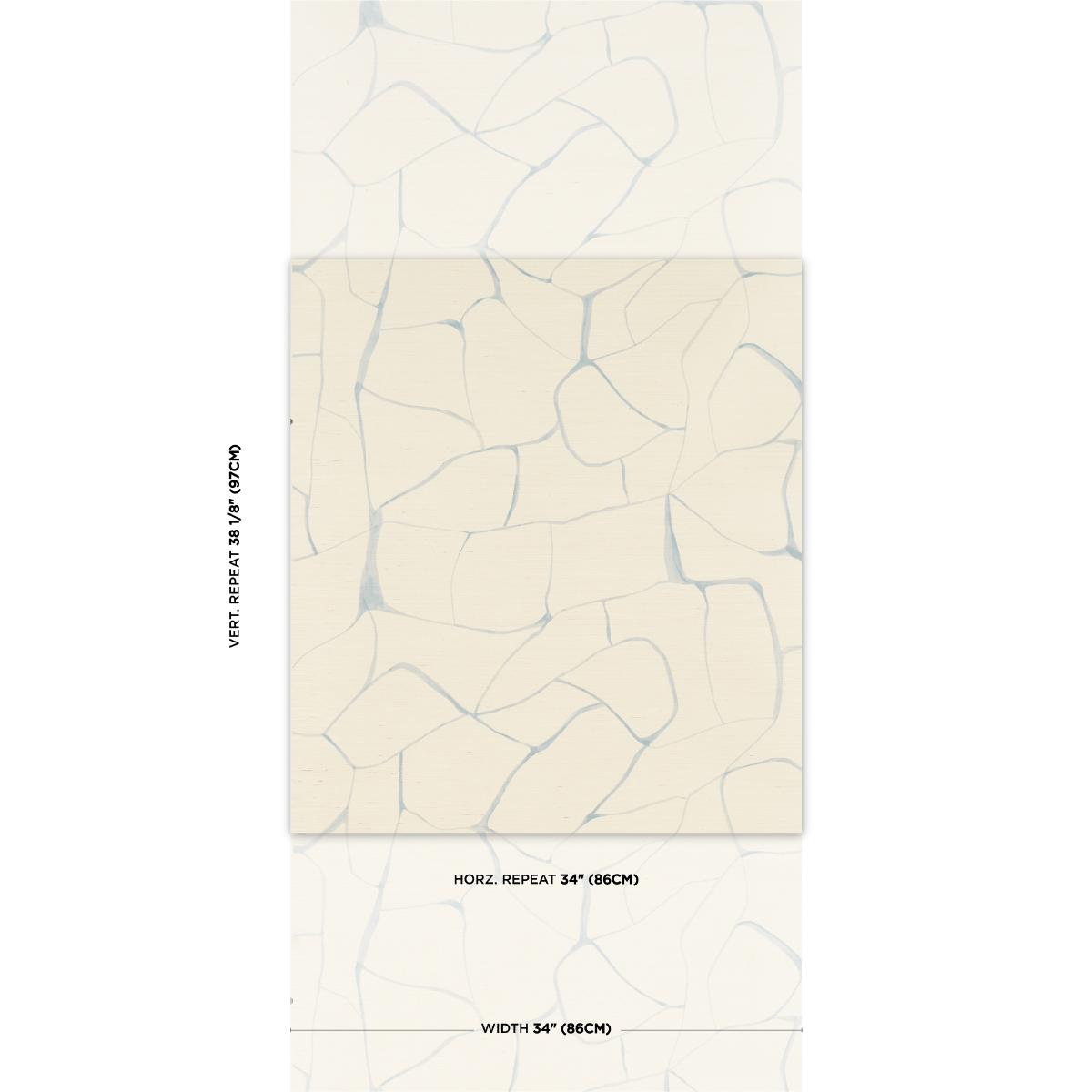 Schumacher Filigree Sisal Sky Wallpaper