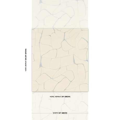 Schumacher Filigree Sisal Sky Wallpaper