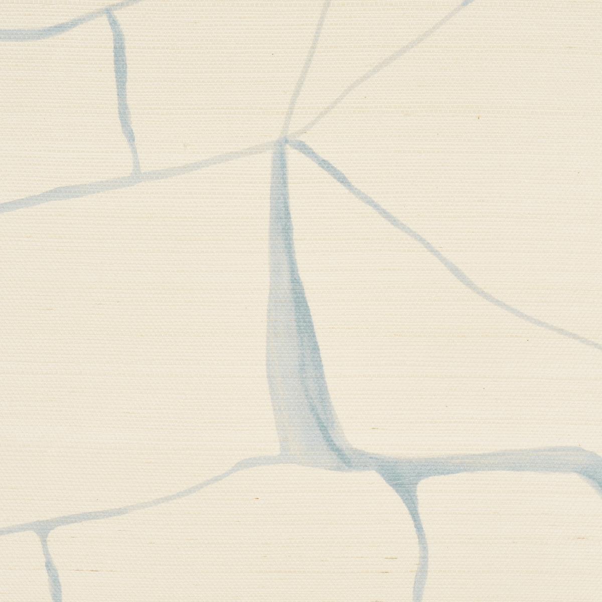 Schumacher Filigree Sisal Sky Wallpaper