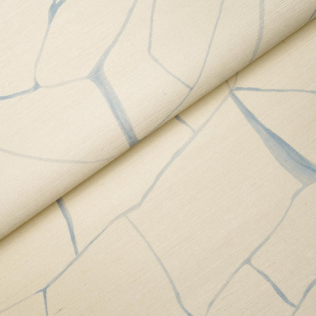 Schumacher Filigree Sisal Sky Wallpaper
