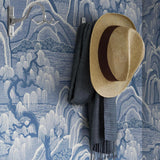 Borastapeter Indigo Garden Blue And White Wallpaper