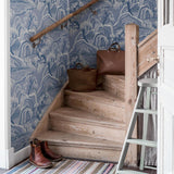 Borastapeter Indigo Garden Blue And White Wallpaper