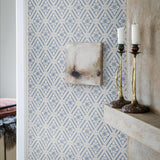 Borastapeter Ester Blue And White Wallpaper