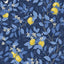 Borastapeter Citrontrd Midnight And Yellow Wallpaper