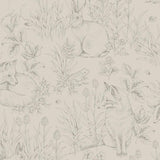 Borastapeter Forest Friends Stone Wallpaper