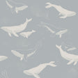 Borastapeter Whales Slate Wallpaper