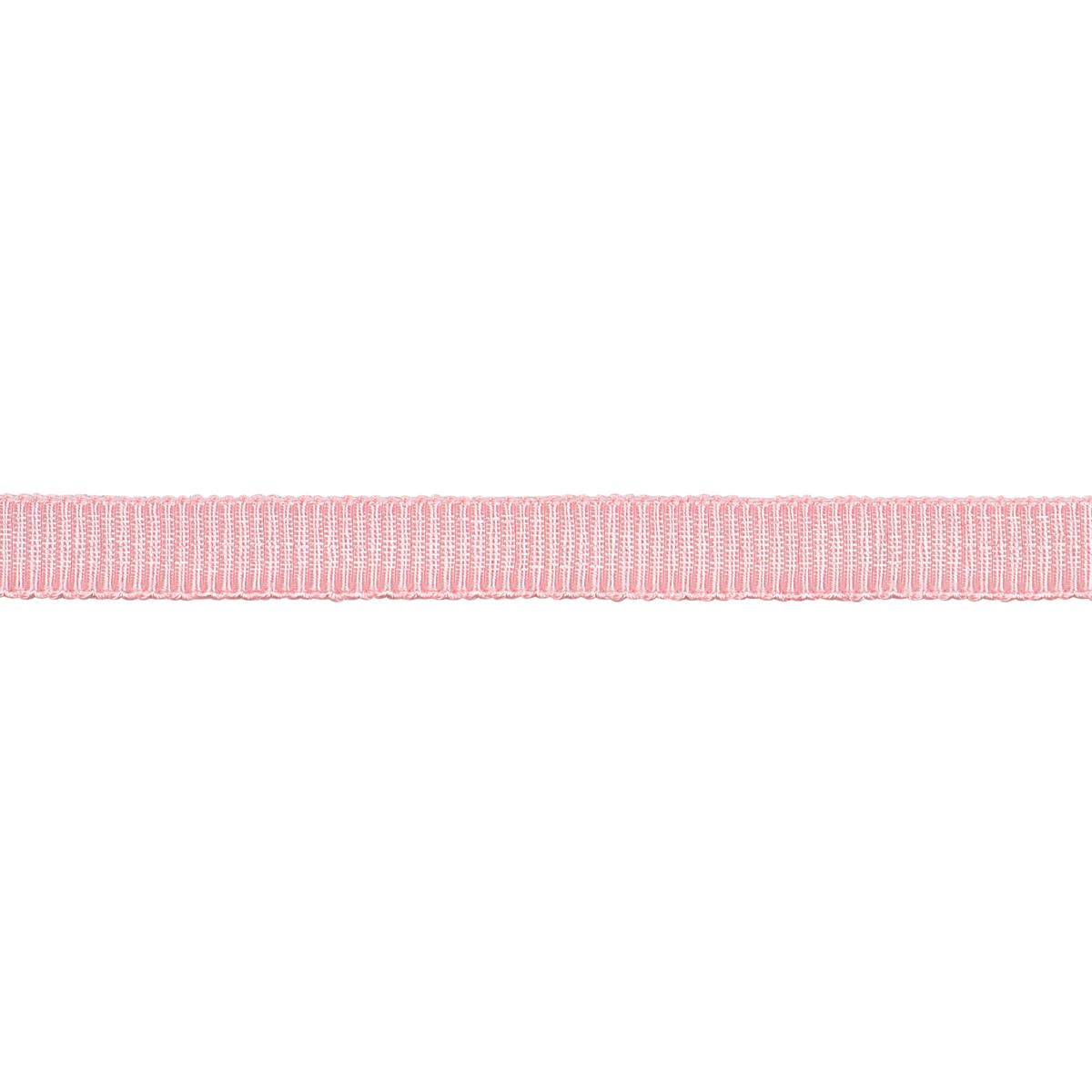 Schumacher Blush Narrow Faille Tape