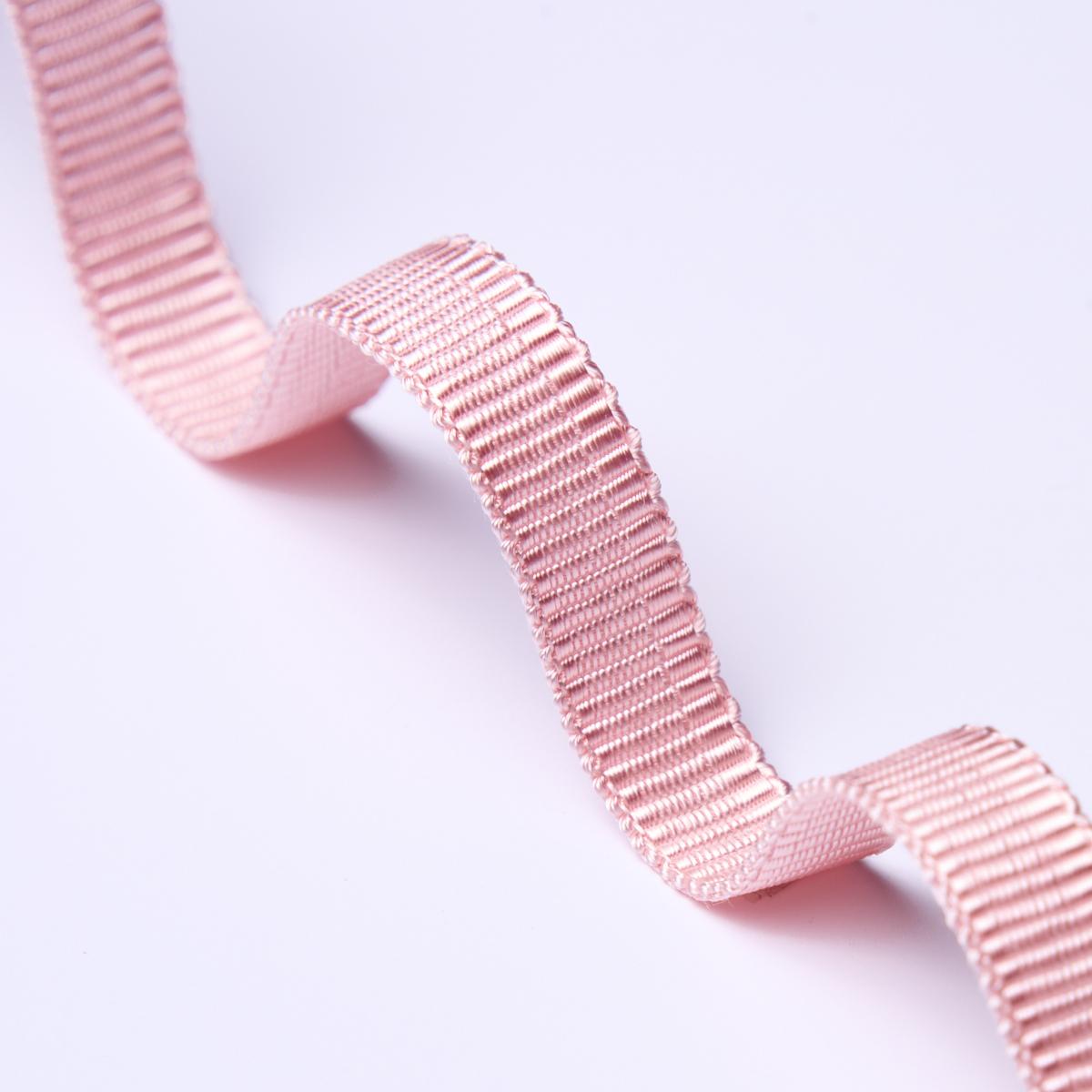 Schumacher Blush Narrow Faille Tape