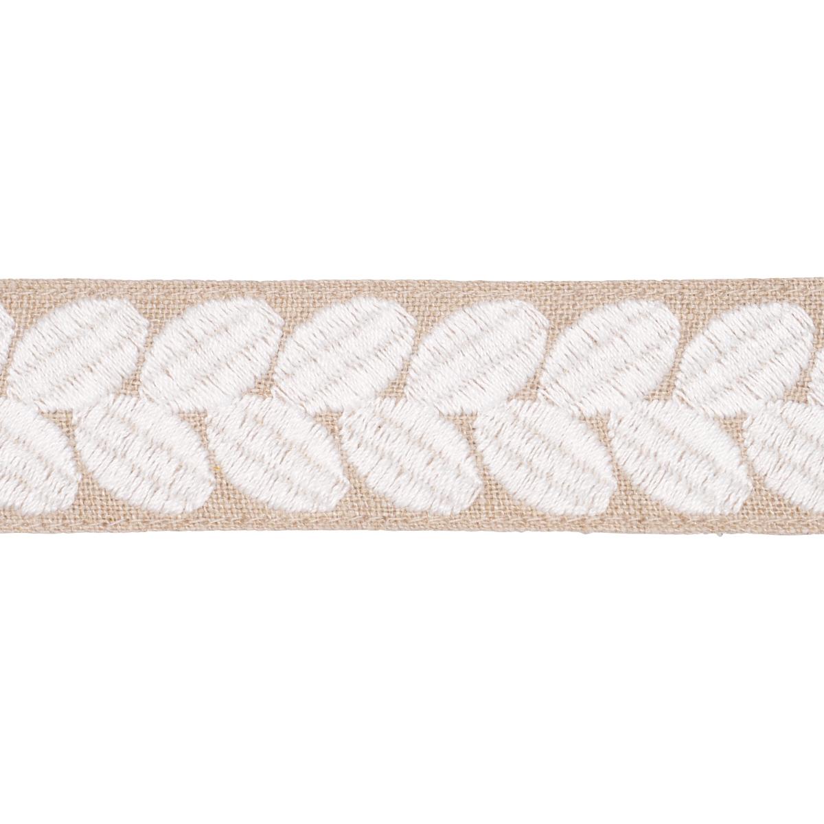 Schumacher Ivory On Natural Berkeley Tape Narrow