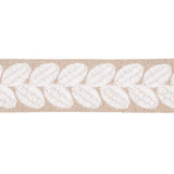 Schumacher Ivory On Natural Berkeley Tape Narrow