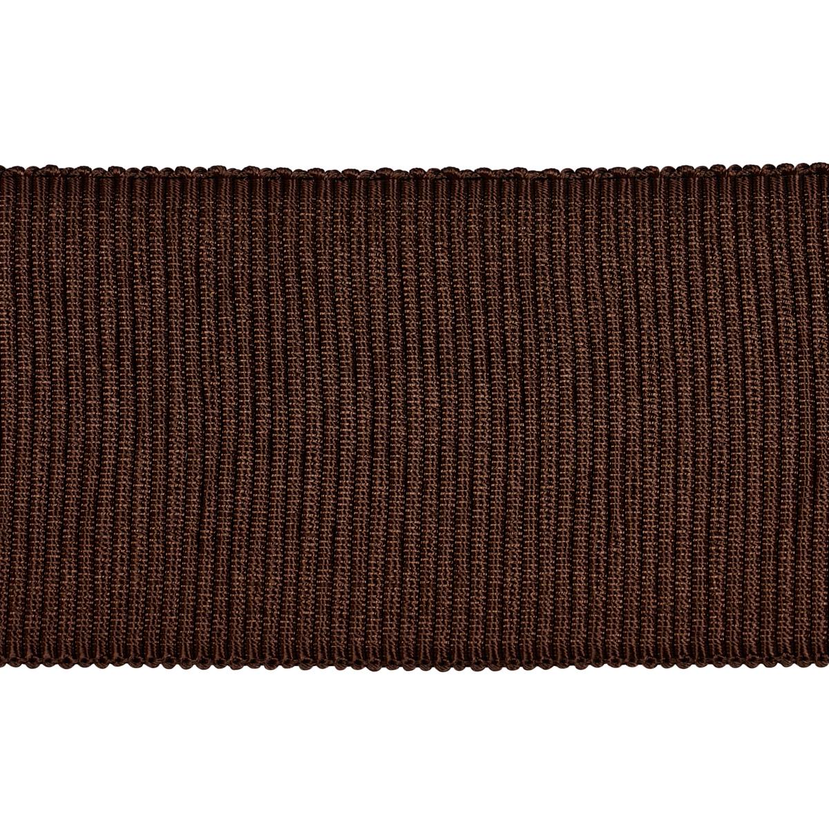 Schumacher Chocolate Wide Faille Tape