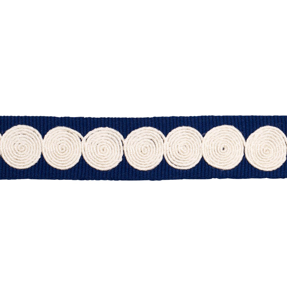 Schumacher Navy Castille Tape Narrow