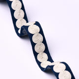 Schumacher Navy Castille Tape Narrow