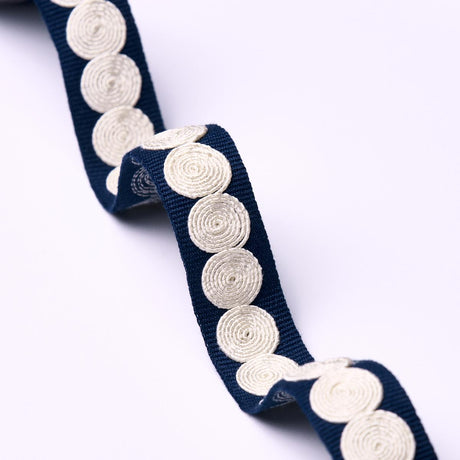 Schumacher Navy Castille Tape Narrow