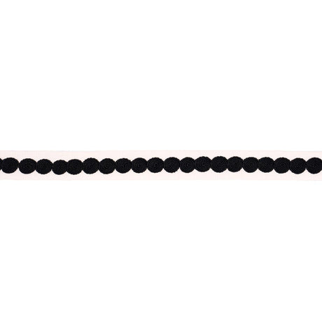 Schumacher Black On Ivory Castille Tape Narrow