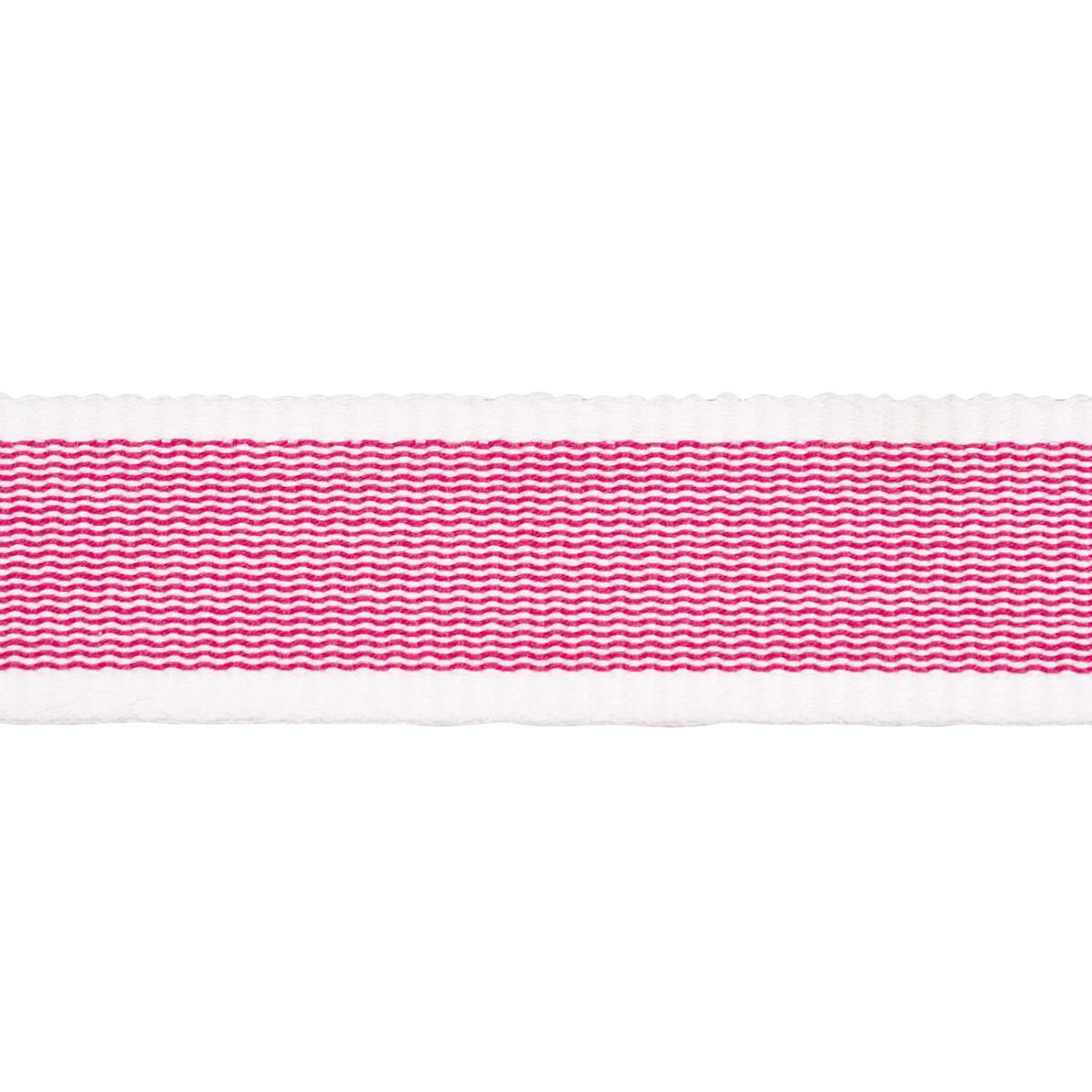 Schumacher Sandpiper Tape Narrow Pink Trim