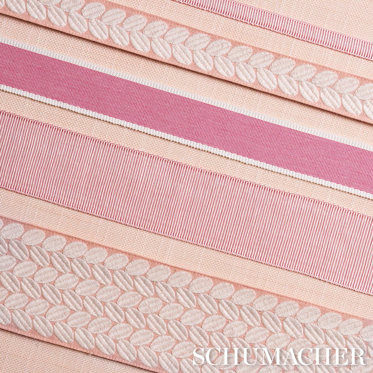Schumacher Sandpiper Tape Medium Pink Trim