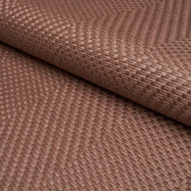 Schumacher Weaved Basketry Chocolate Fabric