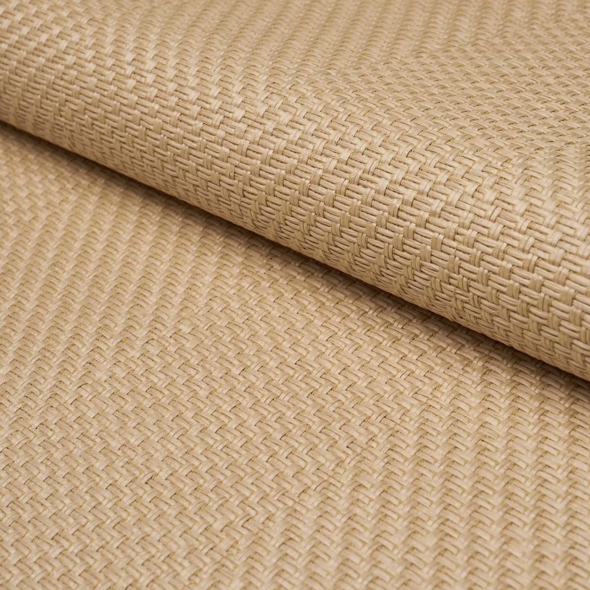 Schumacher Weaved Basketry Natural Fabric