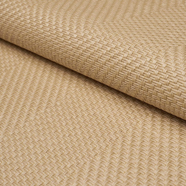 Schumacher Weaved Basketry Natural Fabric