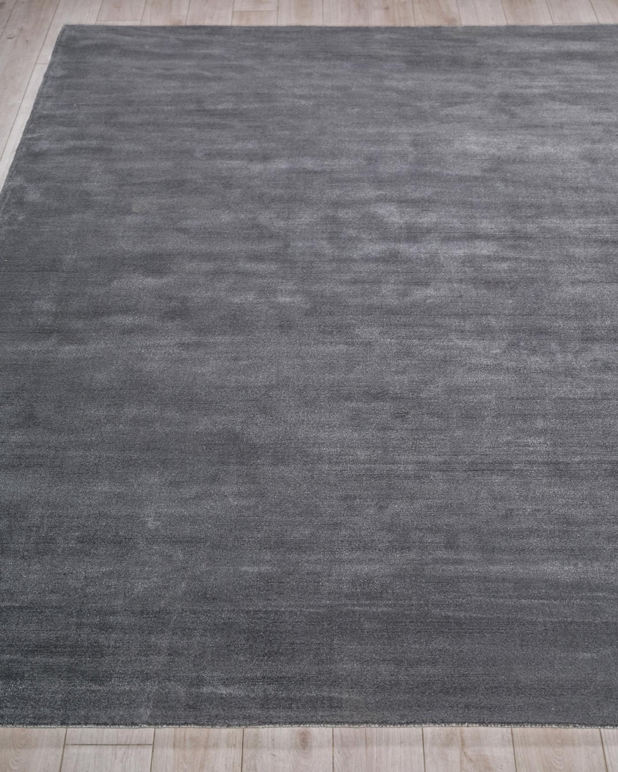 Exquisite Rugs Exquisite Rugs Velutto Modern Handmade Silky Nylon in 6540 Gray 9' x 12' Area Rug