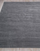 Exquisite Rugs Exquisite Rugs Velutto Modern Handmade Silky Nylon in 6540 Gray 9' x 12' Area Rug