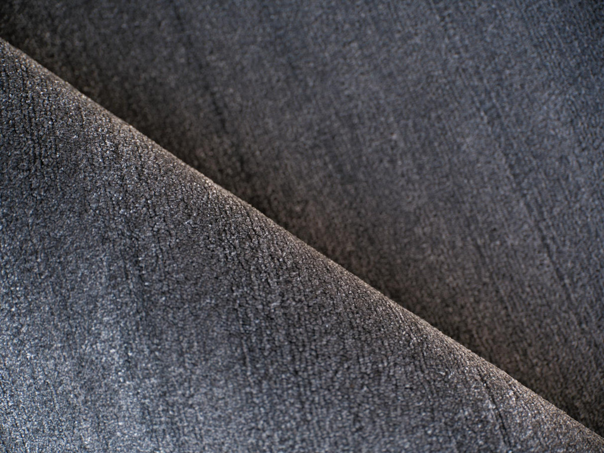 Exquisite Rugs Exquisite Rugs Velutto Modern Handmade Silky Nylon in 6540 Gray 9' x 12' Area Rug