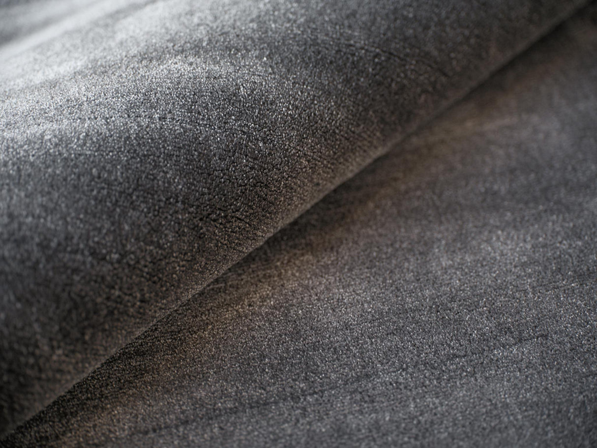 Exquisite Rugs Exquisite Rugs Velutto Modern Handmade Silky Nylon in 6540 Gray 9' x 12' Area Rug