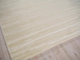Exquisite Rugs Exquisite Rugs Velutto Modern Handmade Silky Nylon in 6541 Light Beige 6' x 9' Area Rug