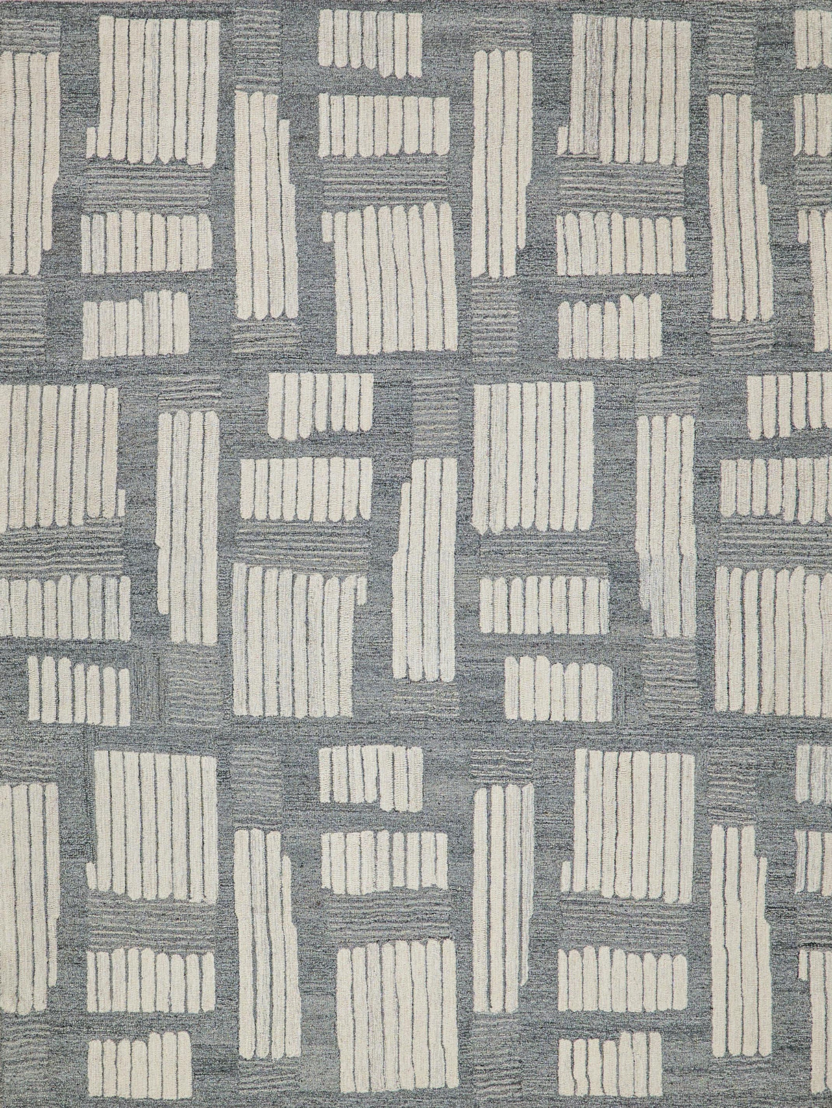 Exquisite Rugs Exquisite Rugs Naturals Handmade New Zealand Wool in 6787 Ivory/Silver 10' x 14' Area Rug