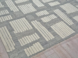 Exquisite Rugs Exquisite Rugs Naturals Handmade New Zealand Wool in 6787 Ivory/Silver 5' x 8' Area Rug