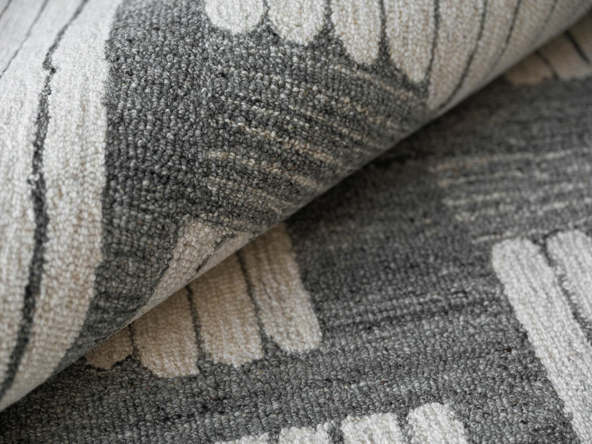 Exquisite Rugs Exquisite Rugs Naturals Handmade New Zealand Wool in 6787 Ivory/Silver 9' x 12' Area Rug