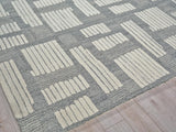 Exquisite Rugs Exquisite Rugs Naturals Handmade New Zealand Wool in 6787 Ivory/Silver 6' x 9' Area Rug